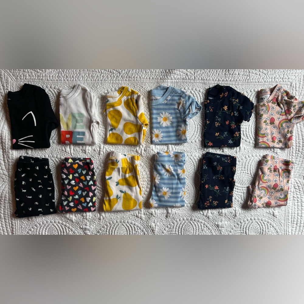 EUC 6 Old Navy PJ sets